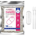 Empty Gelatin Capsules Size 2 - Gelatin Capsules Empty (100 Count