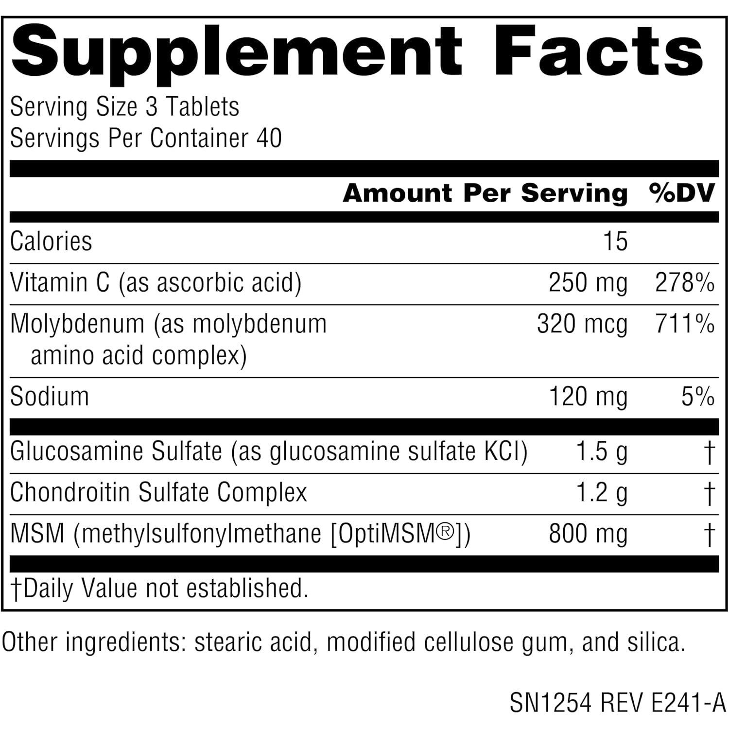 Source Naturals Glucosamine Chondroitin Complex with Msm - 120 Tablets