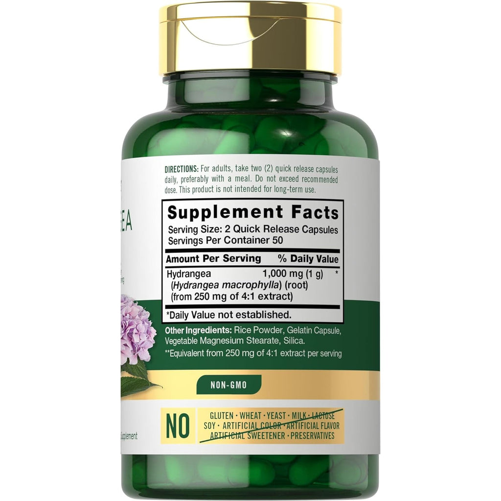 Carlyle Hydrangea Root Capsules | 100 Count | Non-Gmo, Gluten Free Extract