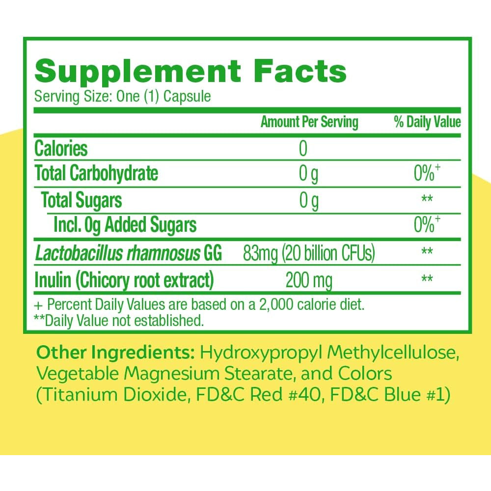 Culturelle Ultimate Strength Probiotic for Men and Women, Most Clinically Studied Probiotic Strain, 20 Billion Cfus, Supports Occasional Diarrhea, Gas & Bloating, Non-Gmo, 30 Count