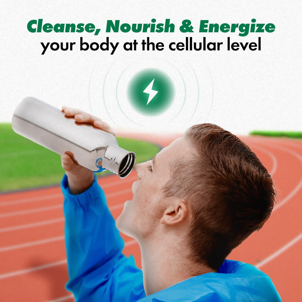 Cell Power® Oxygen Drops (1Oz) - Liquid Oxygen Dietary Supplement Enriched with Beets, Grapes, and Vegetable Protein - Liquid Oxygen Drops for Wellness