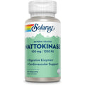 SOLARAY Nattokinase Supplement 1250 FU for Men & Women - Digestive Natto Enzymes, Heart Health & Circulation Support, Nattokinase Capsules 100 Mg, Enteric Coated - 30 Veg Caps