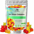 Sea Moss Gummies - Irish Sea Moss Raw Organic, Bladderwrack, Burdock Root. Contains Sea Moss Gel and Powder. Superfoods for Vegan, Keto and Dr Sebi Diet. Immune Boosting (1, Original)