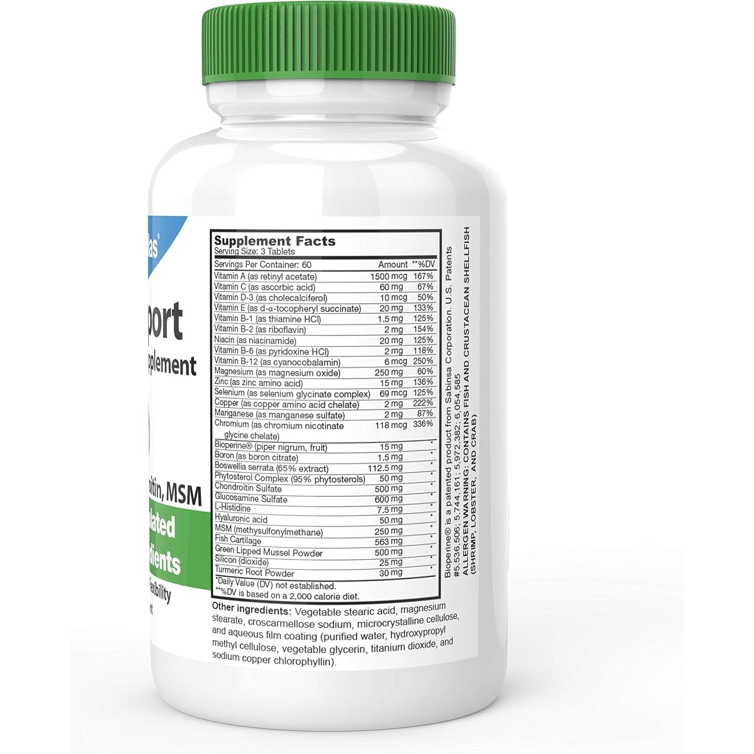 Drformulas Joint Support Supplements for Men & Women | Glucosamine Chondroitin Msm, (Mendamine) 60 Day Supply