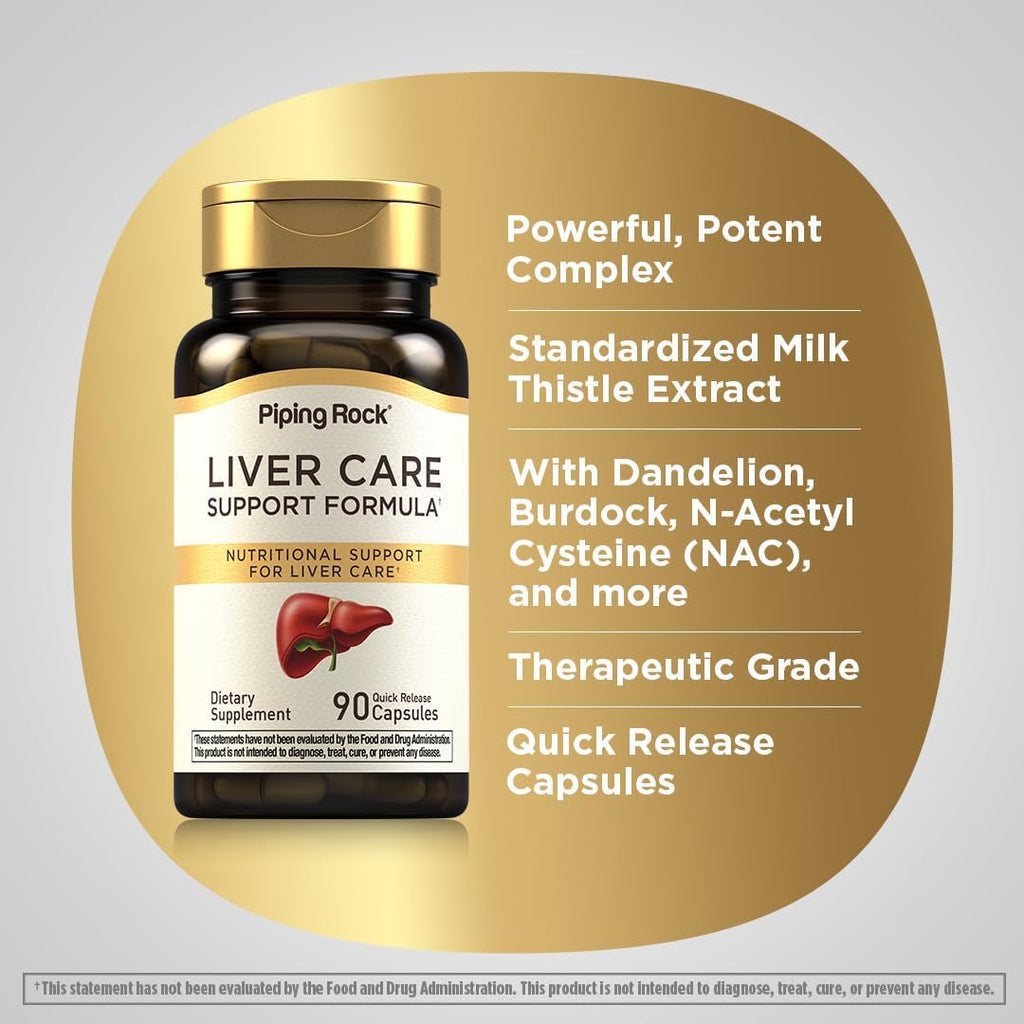 Piping Rock Liver Cleanse Complex | 90 Capsules | Liver Care Support Formula | Non-Gmo, Gluten Free Supplement