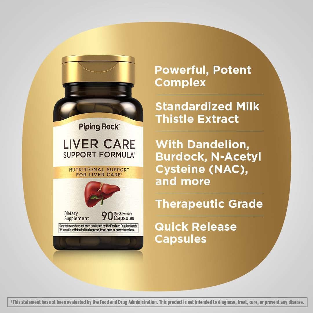 Piping Rock Liver Cleanse Complex | 90 Capsules | Liver Care Support Formula | Non-Gmo, Gluten Free Supplement