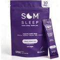 Som Sleep, Restful Sleep Powder Drink Mix W/Melatonin, Magnesium, Vitamin B6, L-Theanine & GABA – Vegan, Zero Sugar, Keto Friendly – Cherry, 10-Pack