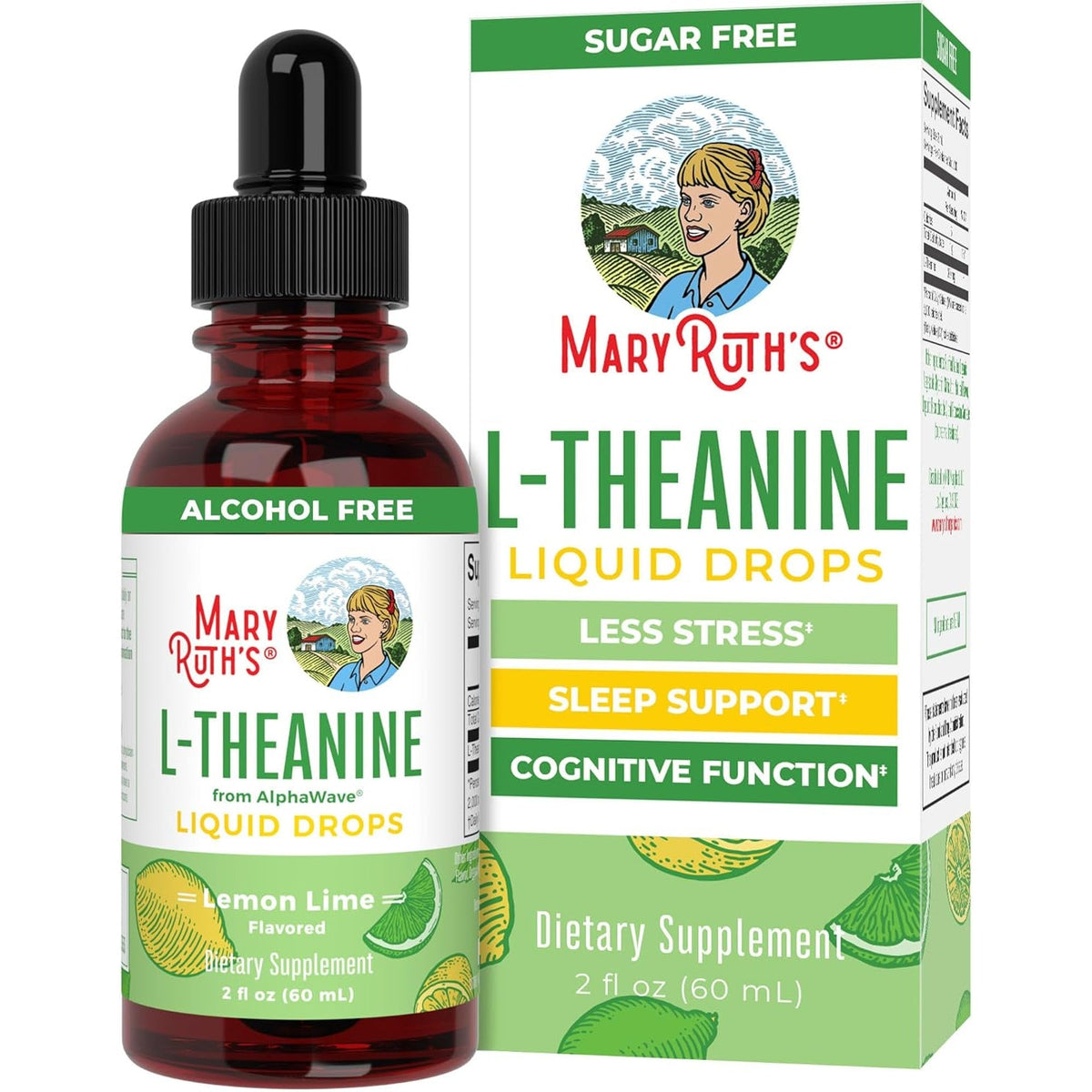 Maryruth'S L Theanine 200Mg Liquid Drops | Mood Support for Adults & Kids | Focus Supplement | Natural Sleep Support | Vegan | Non-Gmo | Gluten Free | 30 Servings