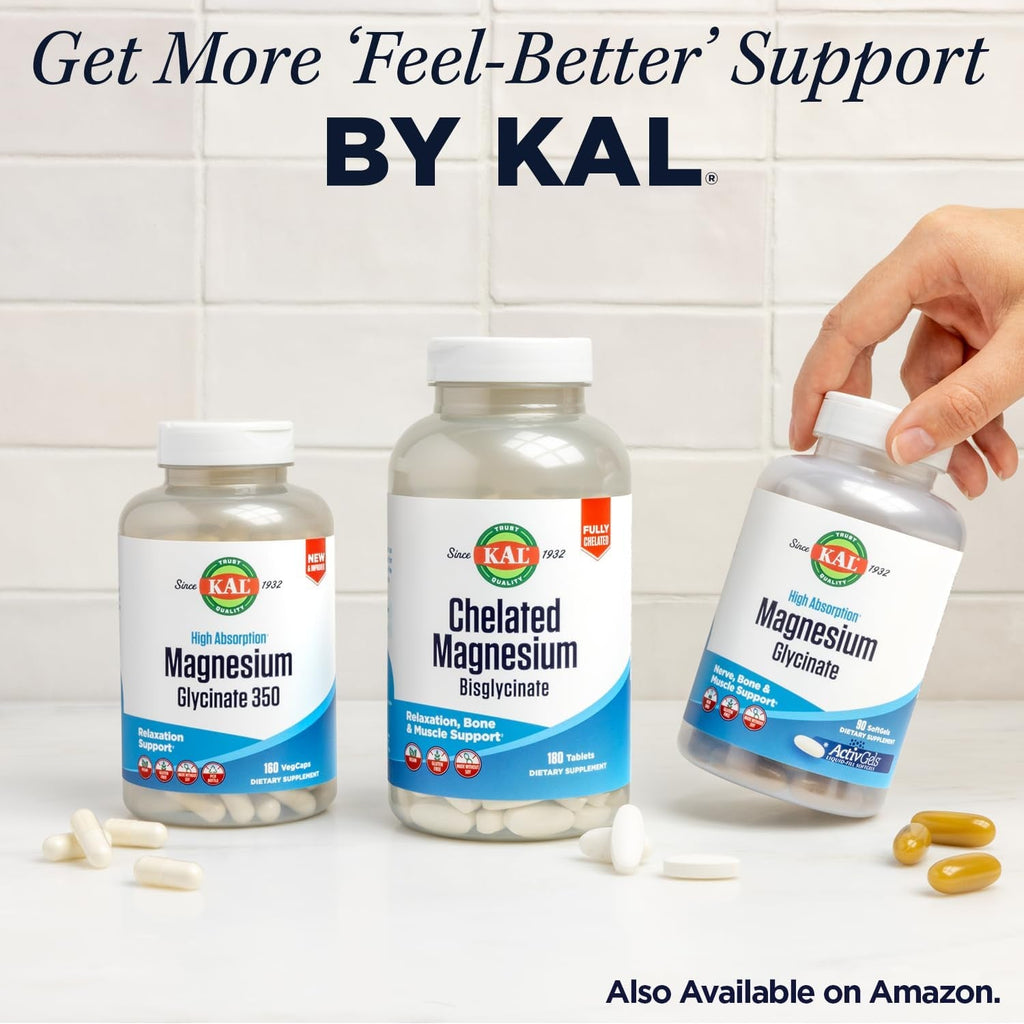 KAL Glucosamine Chondroitin MSM, Joint Support Supplement for Women and Men, 1500Mg Glucosamine Sulfate, 1200Mg Chondroitin, 1500Mg MSM, Rapid Disintegration, 60-Day Guarantee, 30 Servings, 90 Tablets