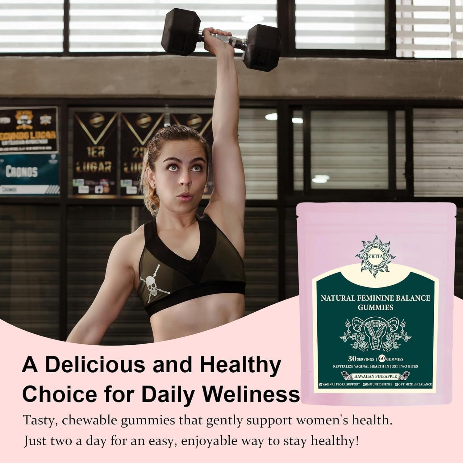 Vaginal Probiotics for Women, Feminine Balance Gummies for Ph Balance, Women'S Health Supplement, Feminine Freshness & Immune Support, Vegan Gluten Free, Hawaiian Pineapple, 60 Count
