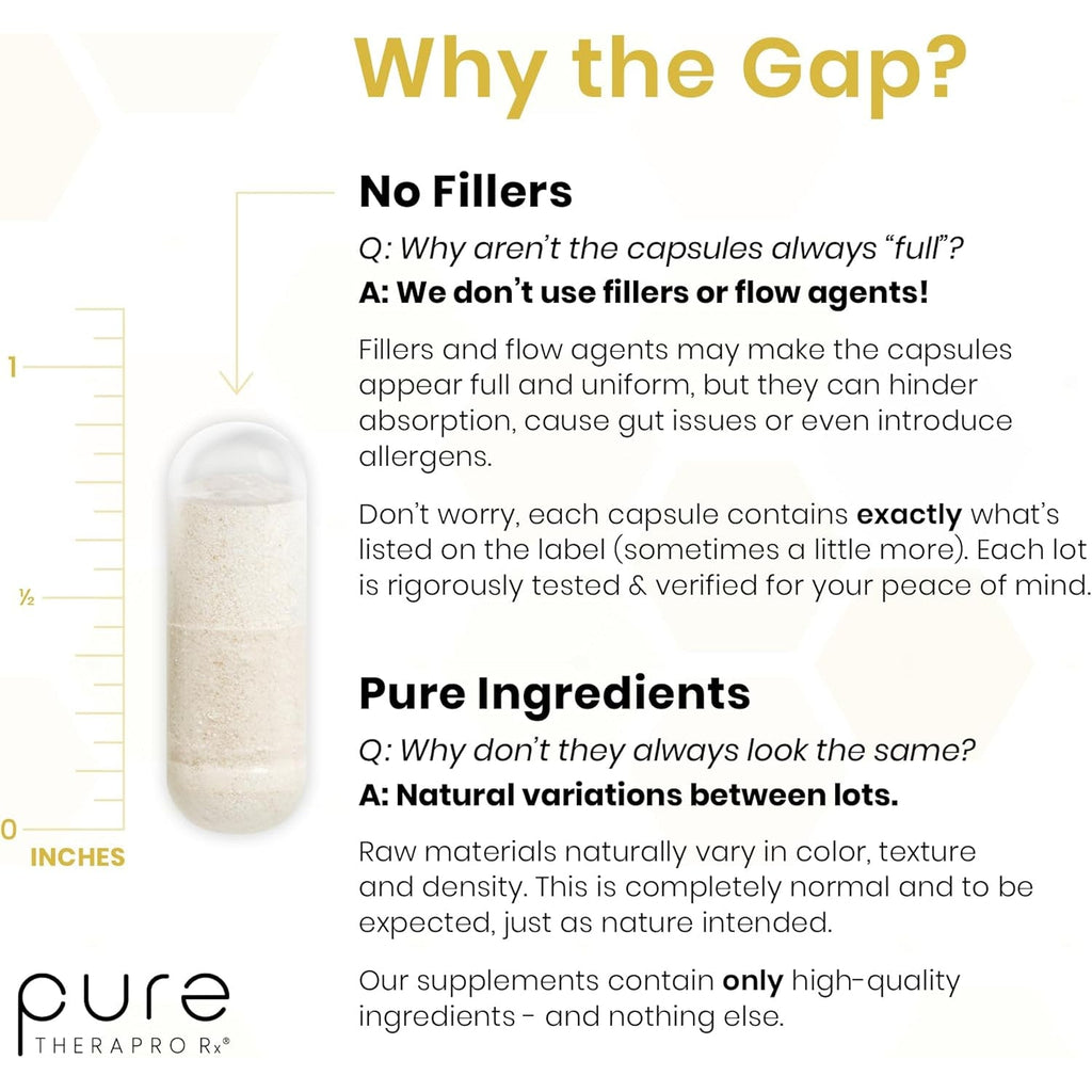 Pure Therapro Rx S-Acetyl Glutathione Gold 100Mg, Made in USA - 4 Month Supply | Acid Resistant Capsules | Patented Acetylated Form of Glutathione | Zero Fillers, Pharmaceutical Grade, Non GMO
