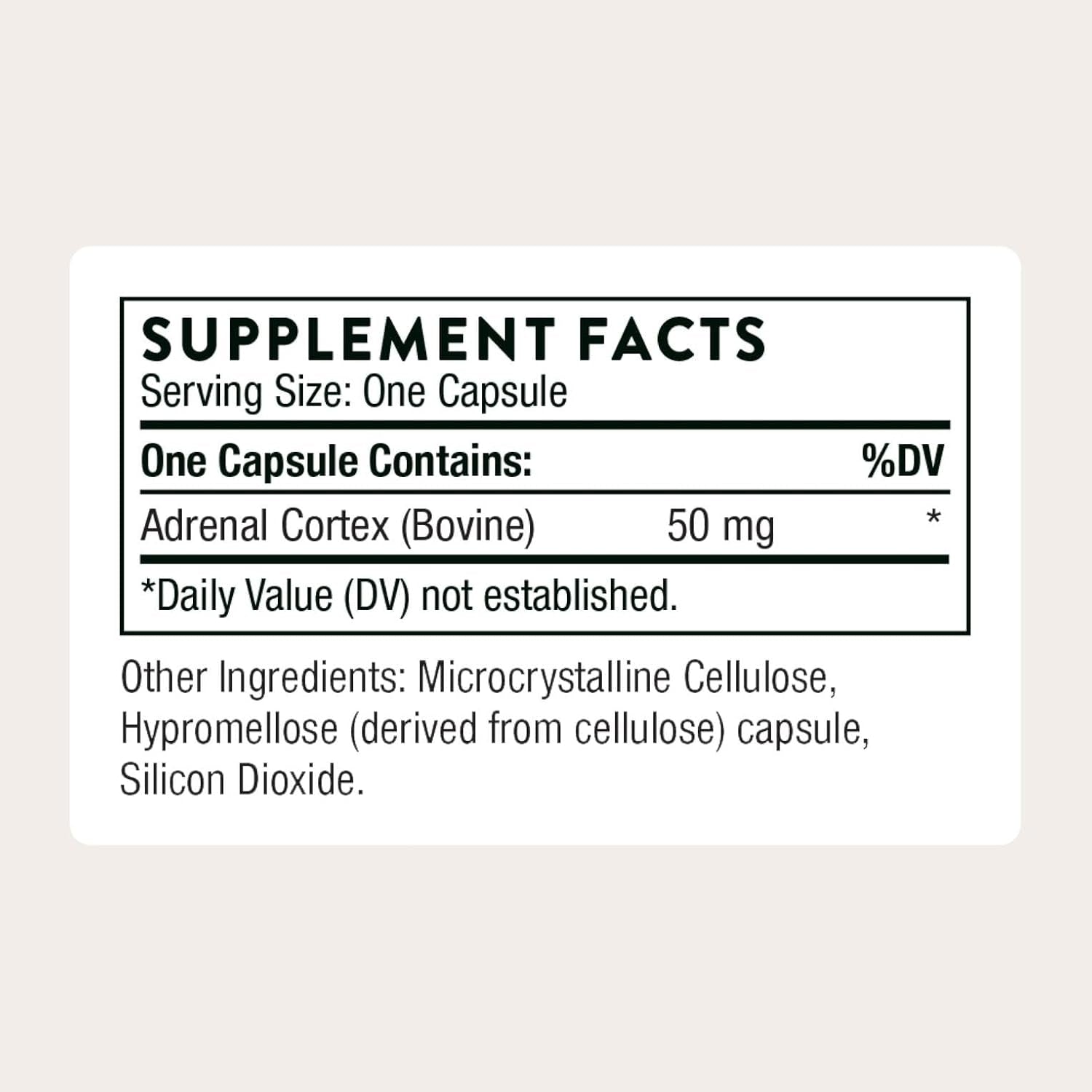 THORNE - Adrenal Cortex - Supplement for Cortisol Management - Supports Healthy Adrenal Gland Function, Stress Management, Immune System, Fatigue & Metabolism* - Third-Party Certified - 60 Capsules