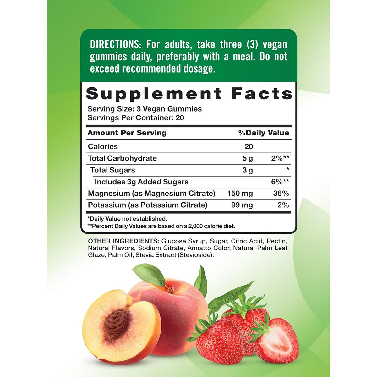 Nature'S Truth Potassium Magnesium Citrate Gummies | 60 Count | Vegan, Non-Gmo & Gluten Free Supplement