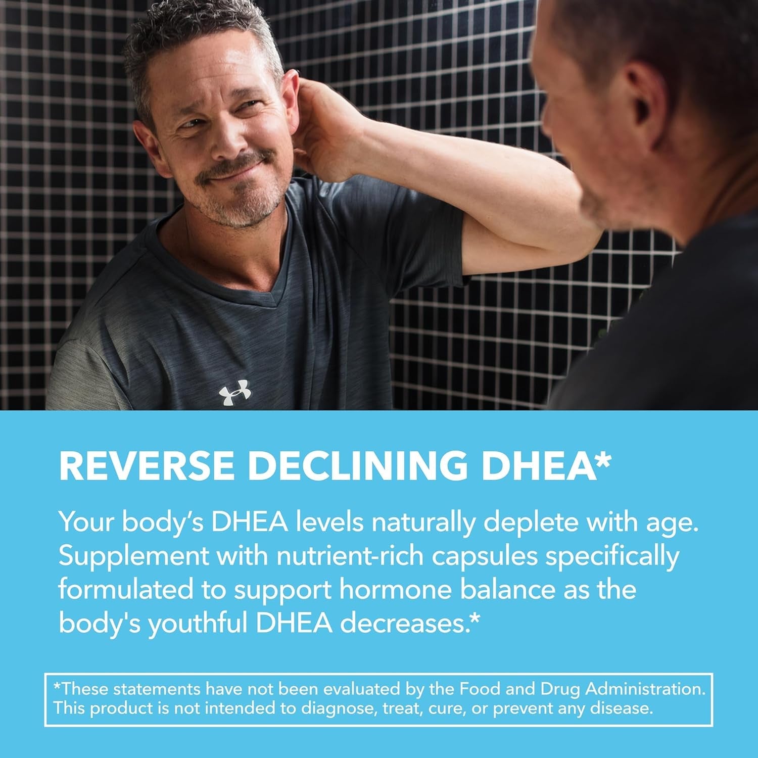 DHEA 50Mg per Serving Supplement for Hormone Balance - Supports Energy for Men and Women - Dehydroepiandrosterone Capsules for Mood, Aging & Vitality - Non-Gmo, Vegan - 60 Capsules, 2-Month Supply