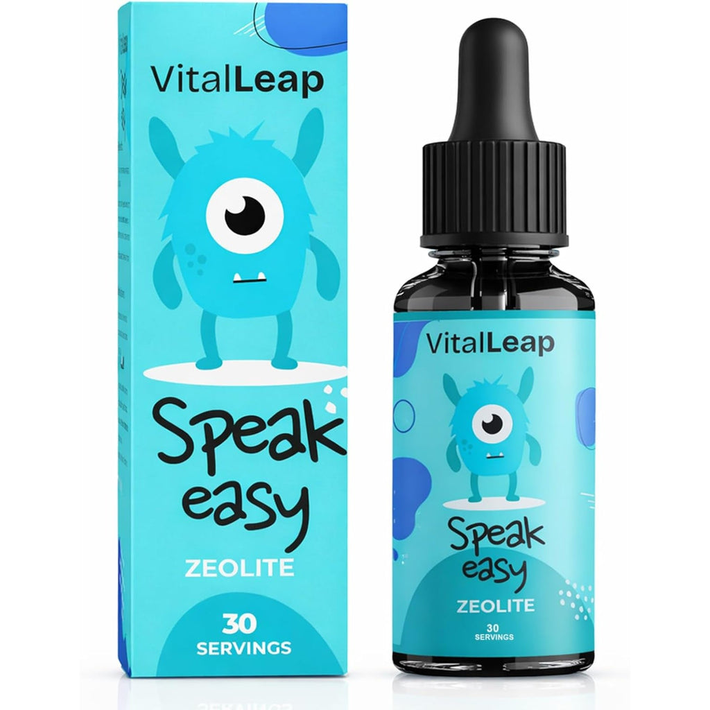 Vitalleap Speak Easy Zeolite Drops for Kids, Liquid Nutritional Formula with Zeolite, Methyl B12 & Vitamin D3, Daily Wellness Support for Kids, Easy Liquid Dropper, Ages 3+, 30 Servings(1Pc)