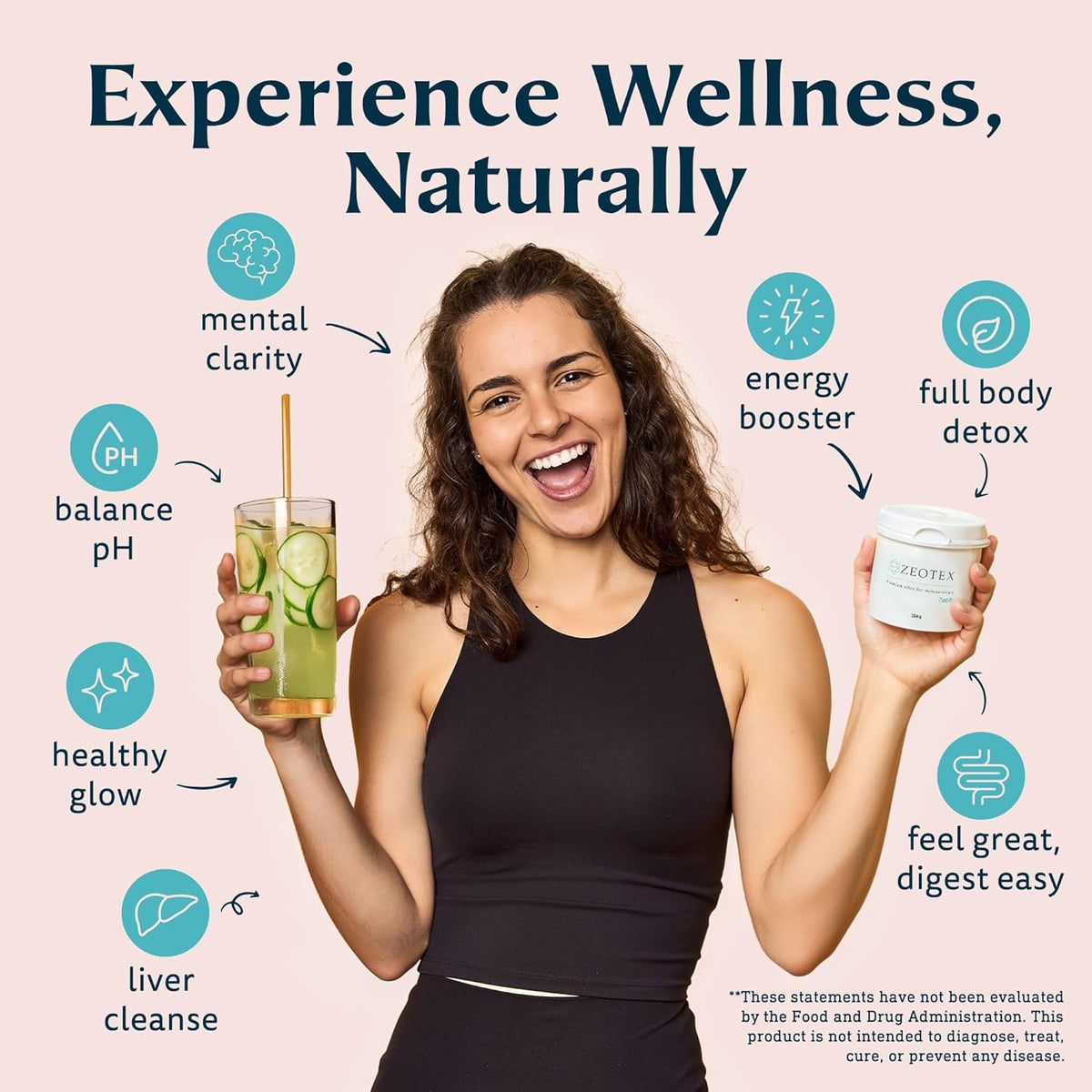 350G Zeolite Detox Powder – Clinoptilolite Supplement for Full Body Cleanse, Gut Health, Energy, Immune & Ph Support | Natural Mineral