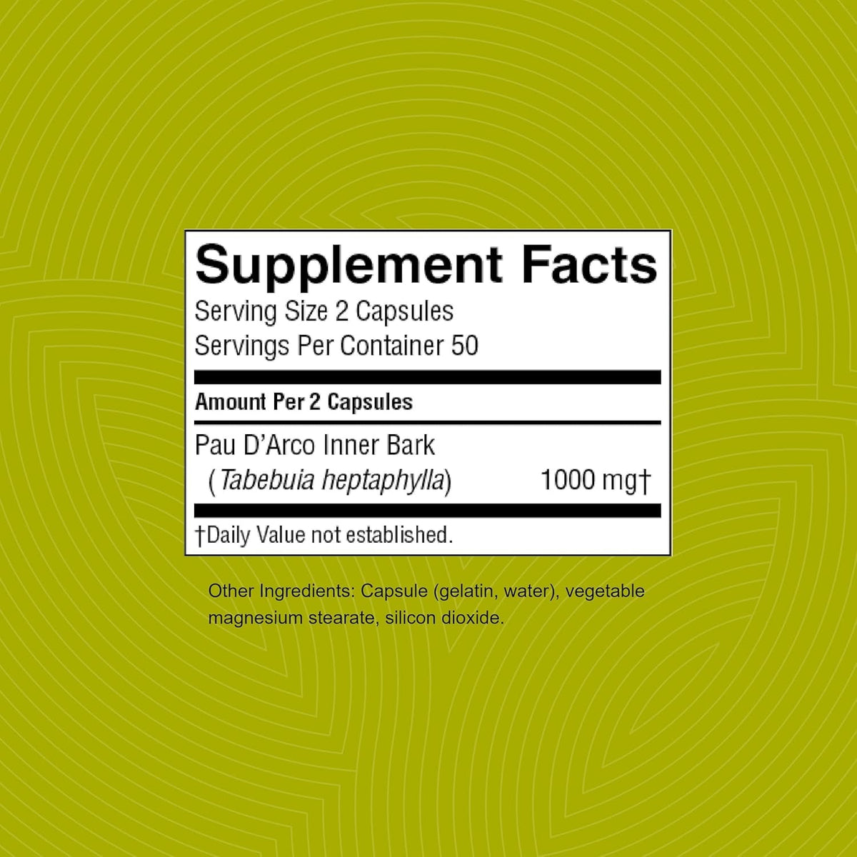 Nature'S Sunshine Pau D’ Arco, 100 Capsules | Supports the Immune System, Provides Antioxidants, and Assists the Natural Detoxification Process