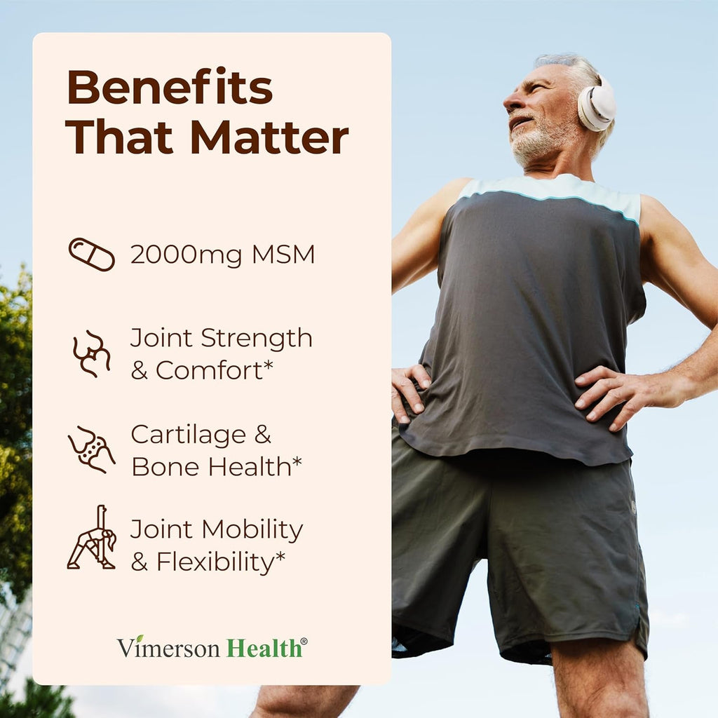 Glucosamine Chondroitin MSM – 3-In-1 Joint Supplements for Women and Men with Glucosamine Sulfate 1500Mg, Chondroitin Sulfate 1200Mg & Potent 2000Mg MSM for Cartilage & Joint Support – 150 Capsules