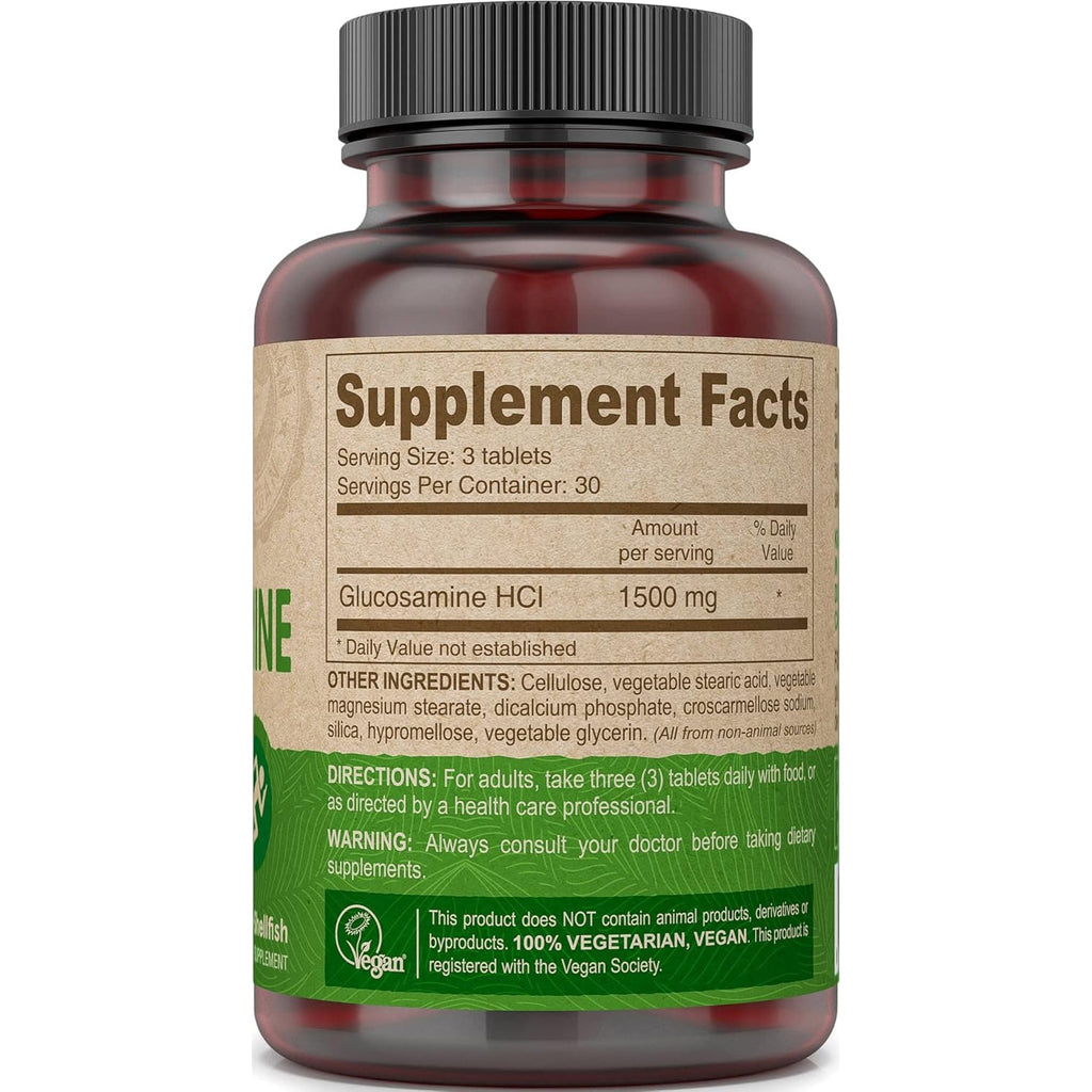 DEVA Vegan Vitamins Glucosamine Tablets, 90-Count Bottle