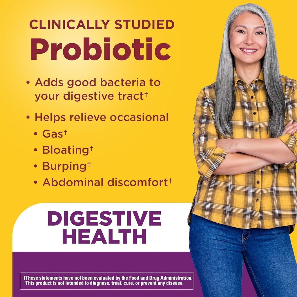 Nature Made Probiotic + Prebiotic Fiber Gummies for Daily Gut Health, Fiber Supplement with Probiotics for Digestive Health Support, 50 Gummies, 25 Day Supply