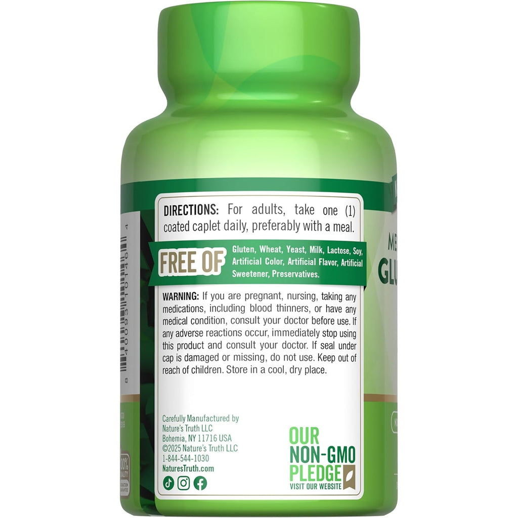 Nature'S Truth Glucosamine HCI 1500Mg | 60 Caplets | Mega Strength | Non-Gmo & Gluten Free Supplement
