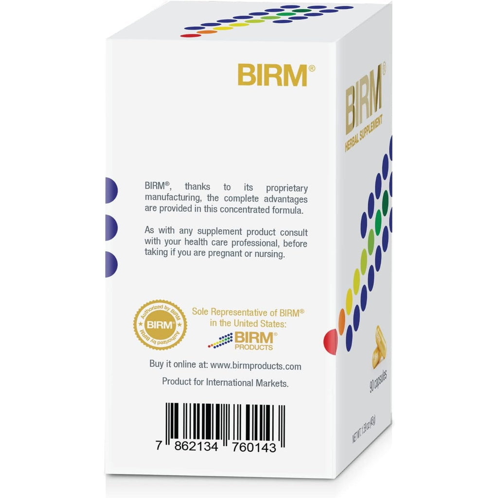 BIRM Preventive Herbal Supplement - Natural Extract Support for a Healthy Immune System - Made in Ecuador, 90 Capsule Bottle (40MG)