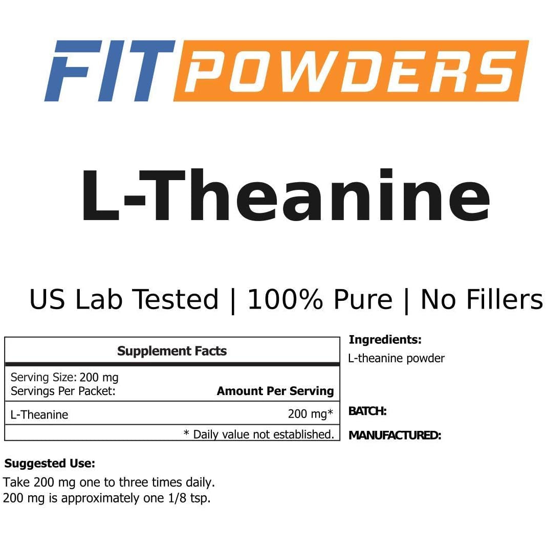 L-Theanine Powder 100G – L Theanine Supplement, Scoop Included, Pure, Non-Gmo, Vegan, Gluten-Free