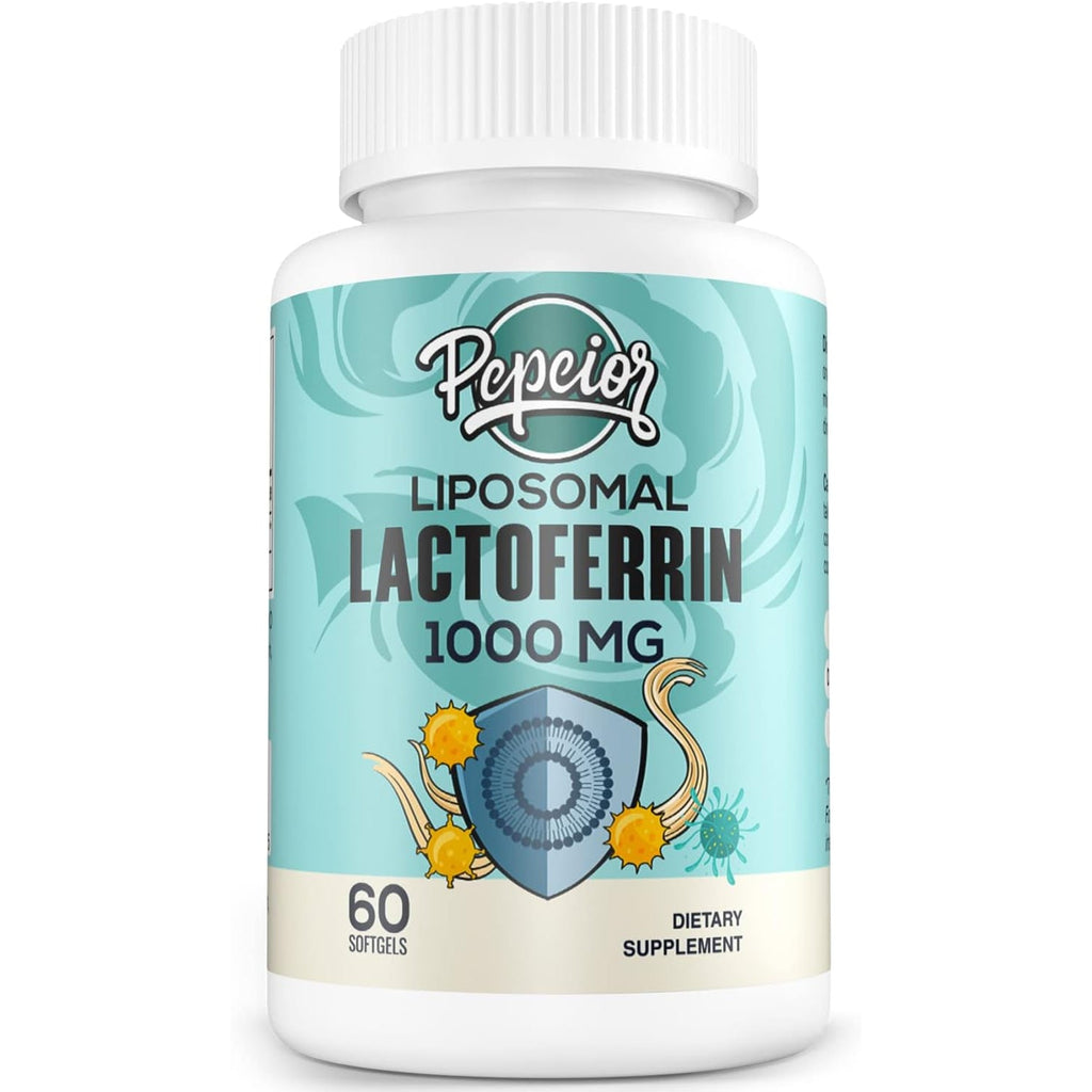 Liposomal Bovine Lactoferrin 1000 Mg - Higher Absorption - for Iron Absorption & Immune Function Lactoferrin Supplements for Adults, 60 Softgels