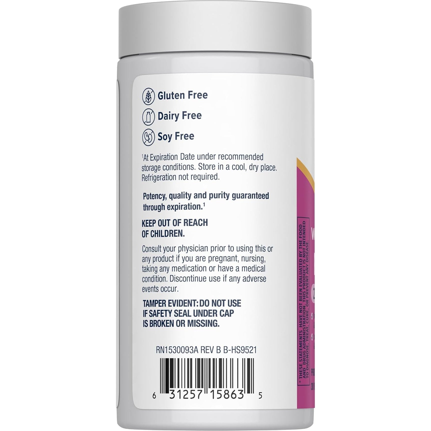 Renew Life Probiotics for Women, 25 Billion CFU Guaranteed, Probiotic Supplement for Digestive, Vaginal & Immune Health, Shelf Stable, Soy, Dairy & Gluten Free, 30 Capsules