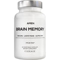 Amen Brain Memory Supplement- Bacopa, Lion’S Mane, Alpha-Gpc, Citicoline, Phosphatidylserine, Rhodiola, Ginkgo, Bioperine, Huperzine a - NSF Certified Cognition & Mind Vitamins, Non-Gmo - 60 Capsules