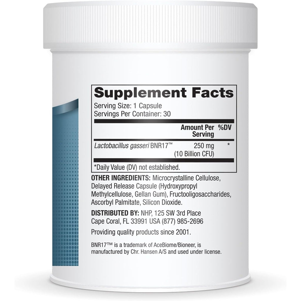 Dr. Mercola Biothin Probiotic - Lactobacillus Gasseri BNR17 - Supports Digestive Health & Metabolism - 30 Delayed-Release Capsules (30 Servings)