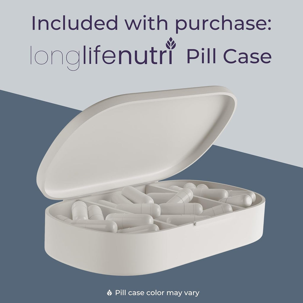 Longlifenutri L-Carnosine 1000Mg - Beta-Alanyl-L-Histidine Supplement for Cellular Energy & Brain Clarity, 120 Vegetarian Capsules, 2-Month Supply, GMP Certified, Made in USA