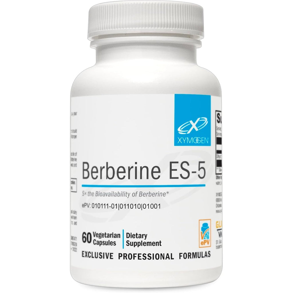XYMOGEN Berberine ES-5 - 200 Mg Dihydroberberine Supplement - Metabolic & Lipid Metabolism Support - Supports Berberine Activity - Vegan, Non-Gmo & Gluten-Free - 60 Capsules