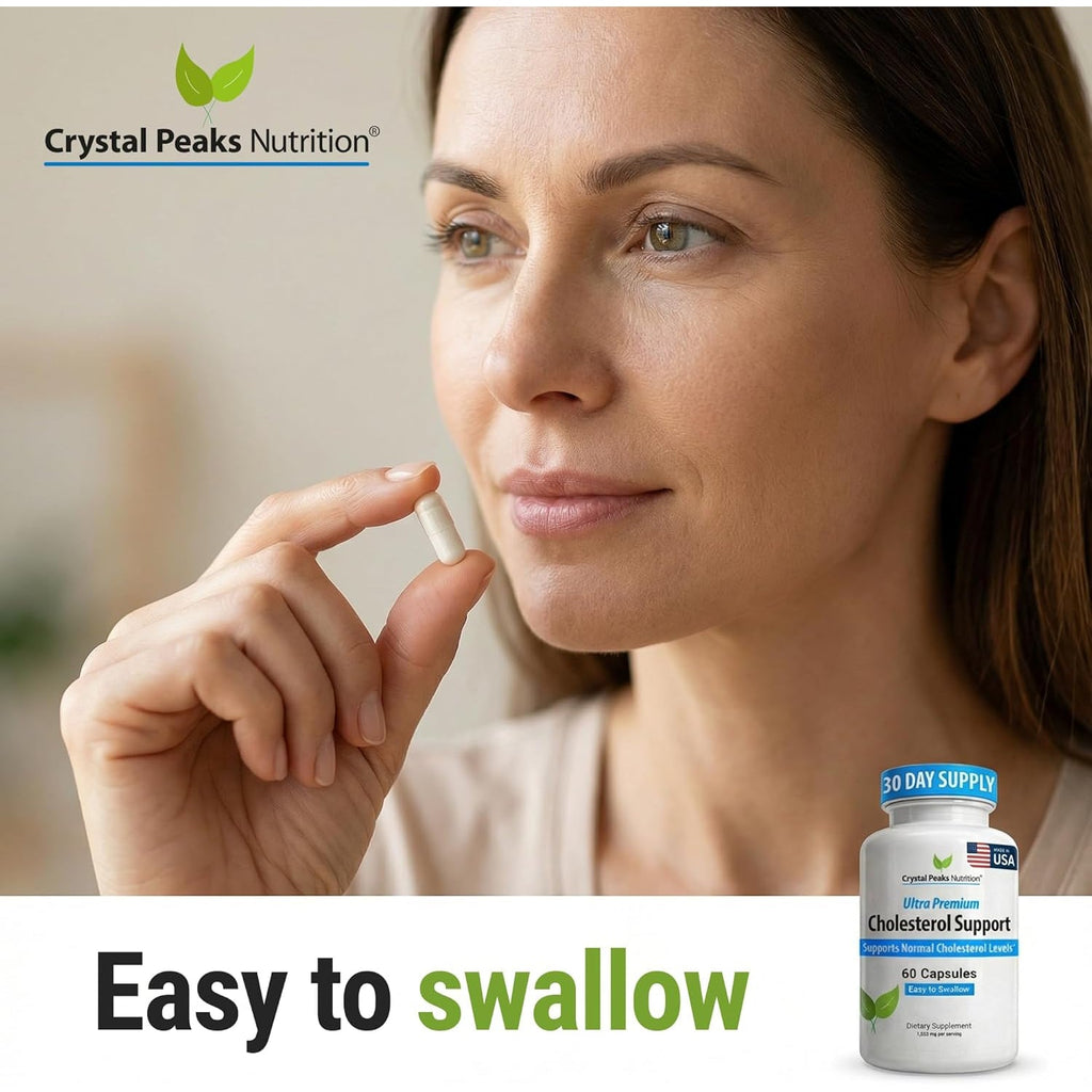 Cholesterol Supplement - All-Natural Ingredients to Support Normal Colesterol Levels. Supports Optimal Circulation. 60 Capsules