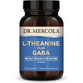 Dr. Mercola L-Theanine plus GABA - Supports Relaxation - Focus & Cognitive Function - Stress Support Supplement - 200 Mg L-Theanine - 100 Mg GABA - 60 Capsules