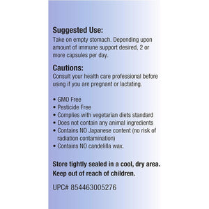 Active Hexose Correlated Compound Natural Immune Support Mushroom Extract Blend 120Ct Support for Viral, NK Cell & Immune Boost, Compare to AHCC