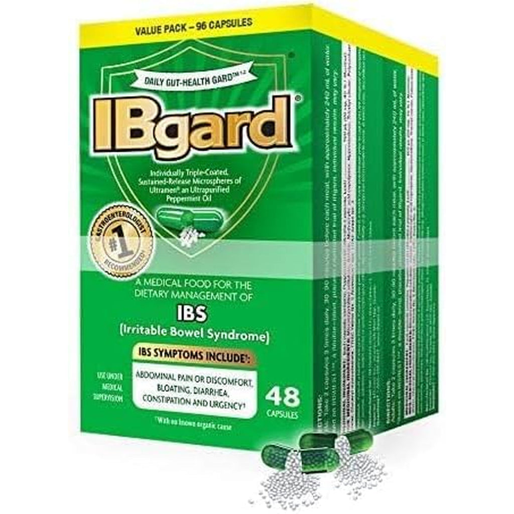 Ibgard Daily Gut Health Support Dietary Supplement, 96 Capsules (Packaging May Vary)