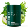 Proper, the Greens Daily Boost Organic Greens Powder. Whole Food, Apple Flavour Veggie Powder Superfood with Wheatgrass, Spirulina, Chlorella, Probiotics. Daily Drink Mix for Wellness and Digestion