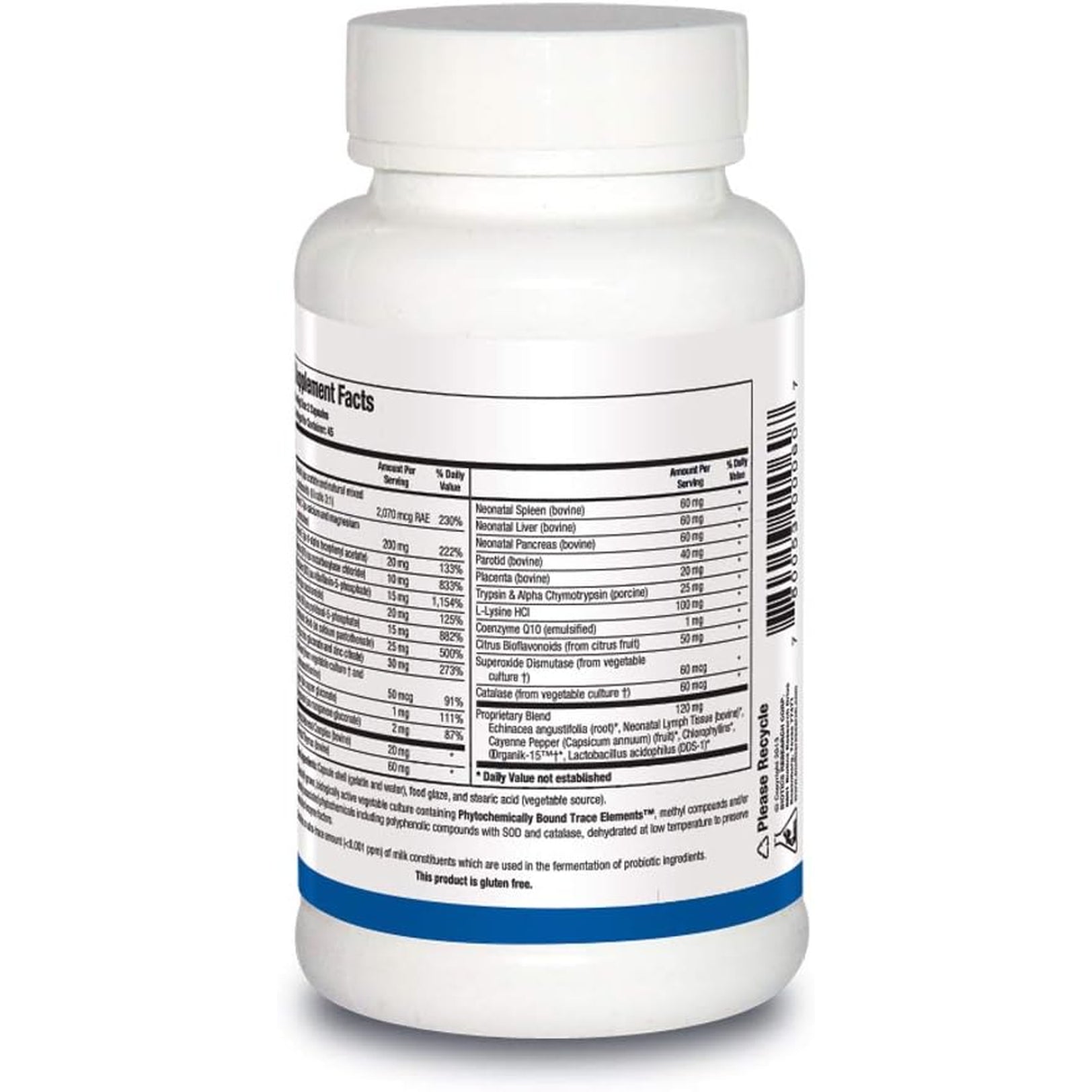 Biotics Research Bio Immunozyme Forte Multivitamin/Mineral to Support Normal, Healthy Immune Function, Echinacea, Cayenne Pepper, Lactobacillus Acidophilus, Probiotics, Amino Acids 90 Capsules