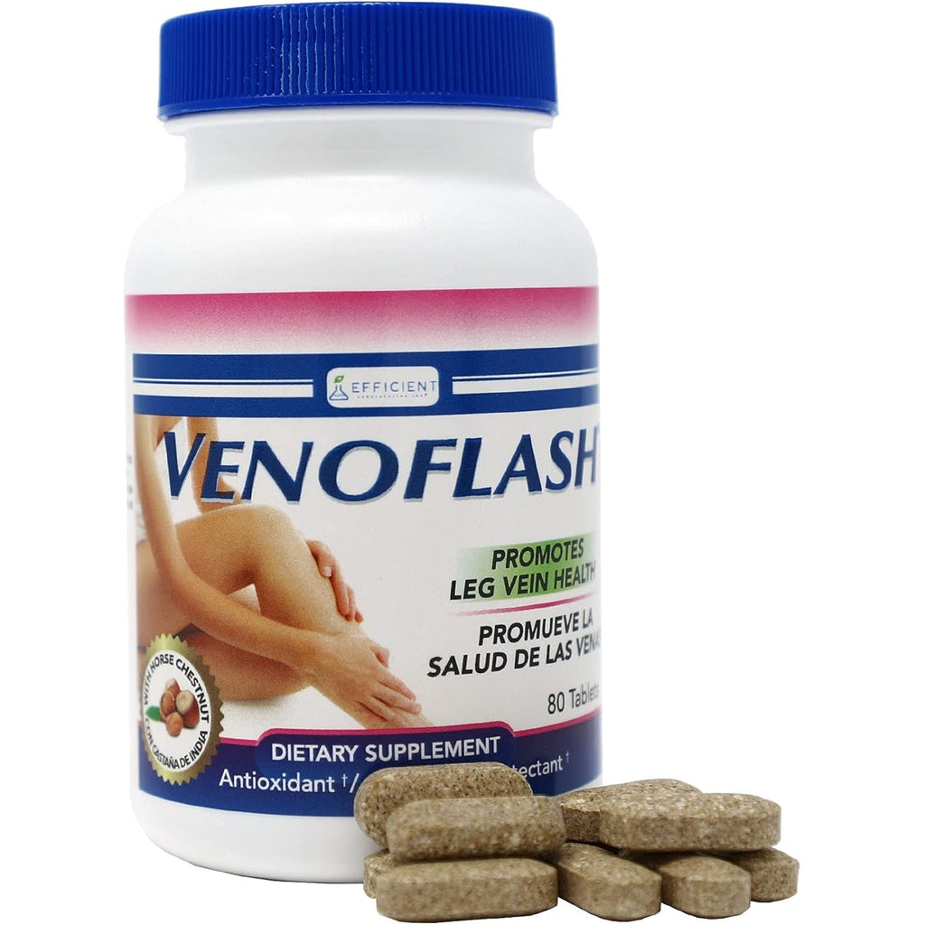 Regular, Dietary Supplement for Leg Vein Health & Circulation Support, 80 Count (Pack of 1)