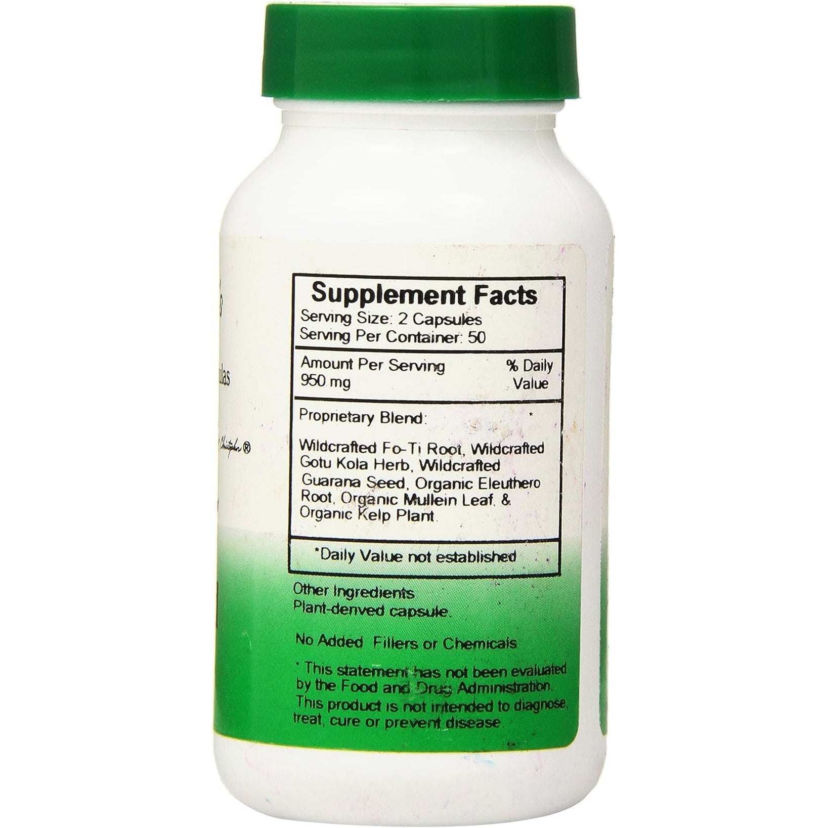 Christopher'S Original Formulas Herbal Thyroid | 100 Vegetarian Capsules | Traditional Herbal Blend Made with Kelp, Fo-Ti & Gotu Kola | Made in the USA