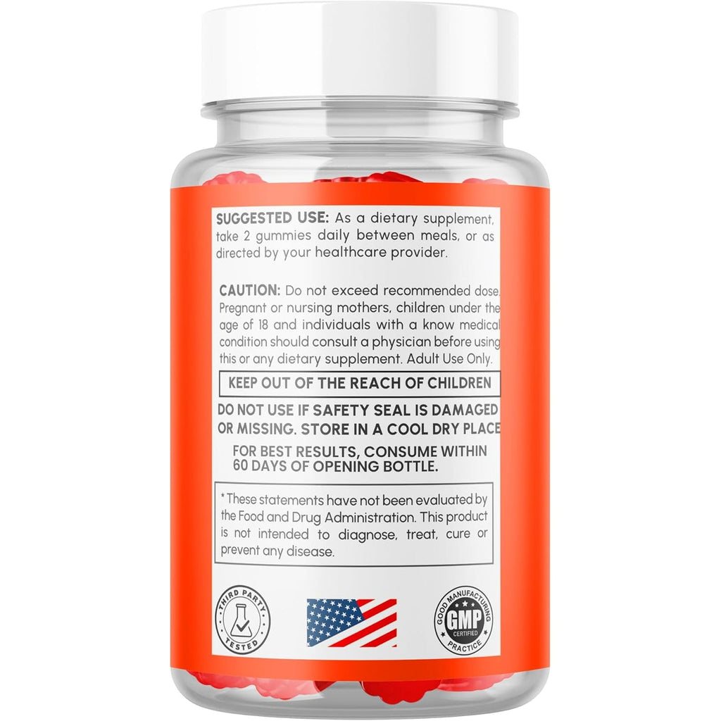 Jelly Lean Gummies, Official Jelly Lean Gummys with All Natural Ingredients, Advanced Jellylean Health and Wellness Vitamin Formula, Maximum Strength Active Lifestyle Multivitamin Support (60 Gummies)