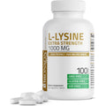 Bronson L-Lysine Extra Strength 1000 MG per Tablet High Potency, Immune Support & Supports Collagen Synthesis, Non-Gmo, 100 Vegetarian Tablets