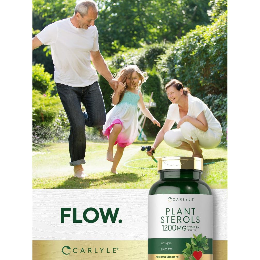 Carlyle Plant Sterols 1200 Mg | 240 Ultra Potent Softgel Capsules | Non-Gmo and Gluten Free Supplement | with Beta Sitosterol