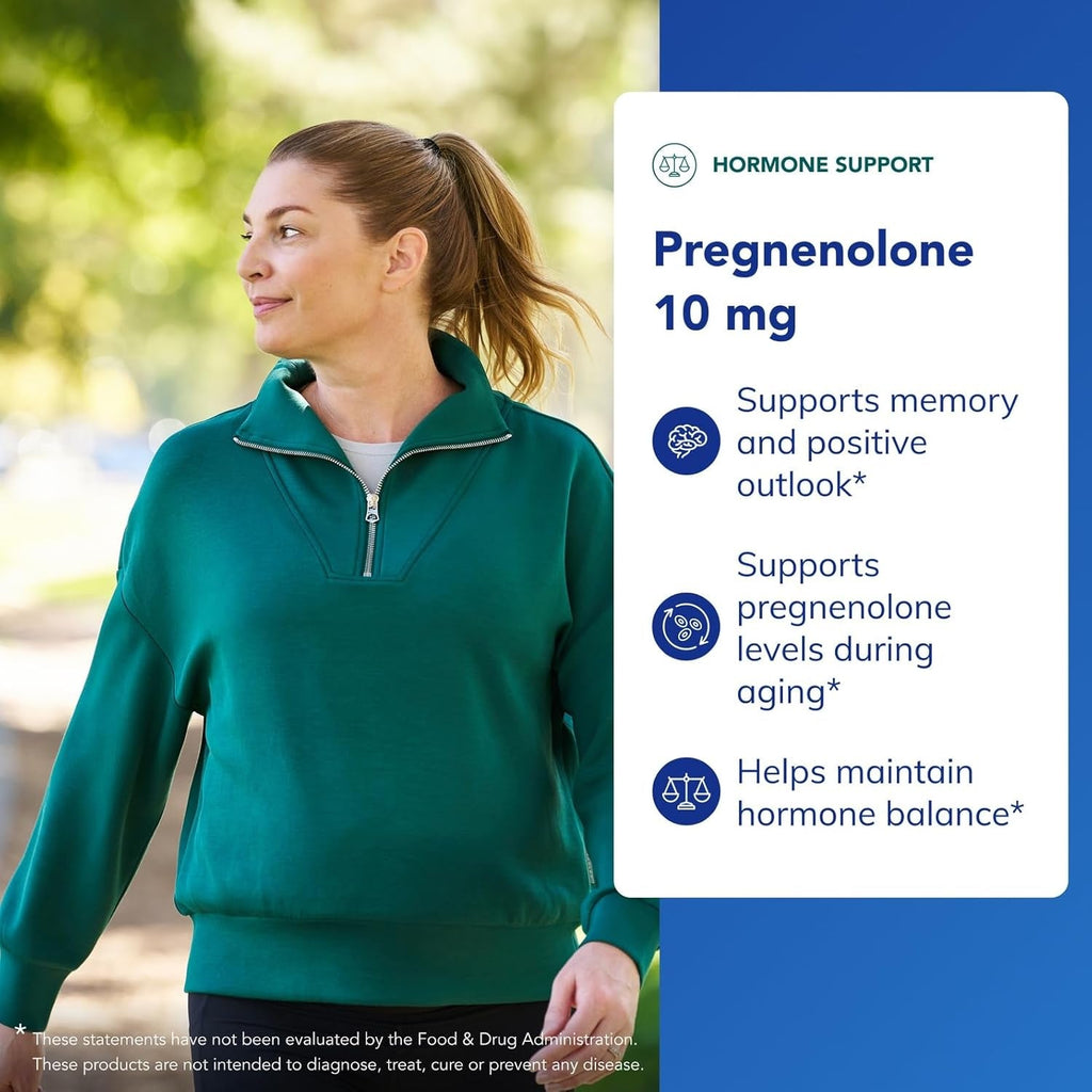 Pure Encapsulations Pregnenolone 10 Mg - Support Memory & Hormone Balance* - Hormone Precursor - Gluten Free & Non-Gmo - 180 Capsules