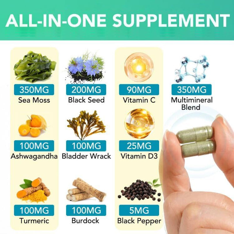 Sea Moss Black Seed Oil Capsules