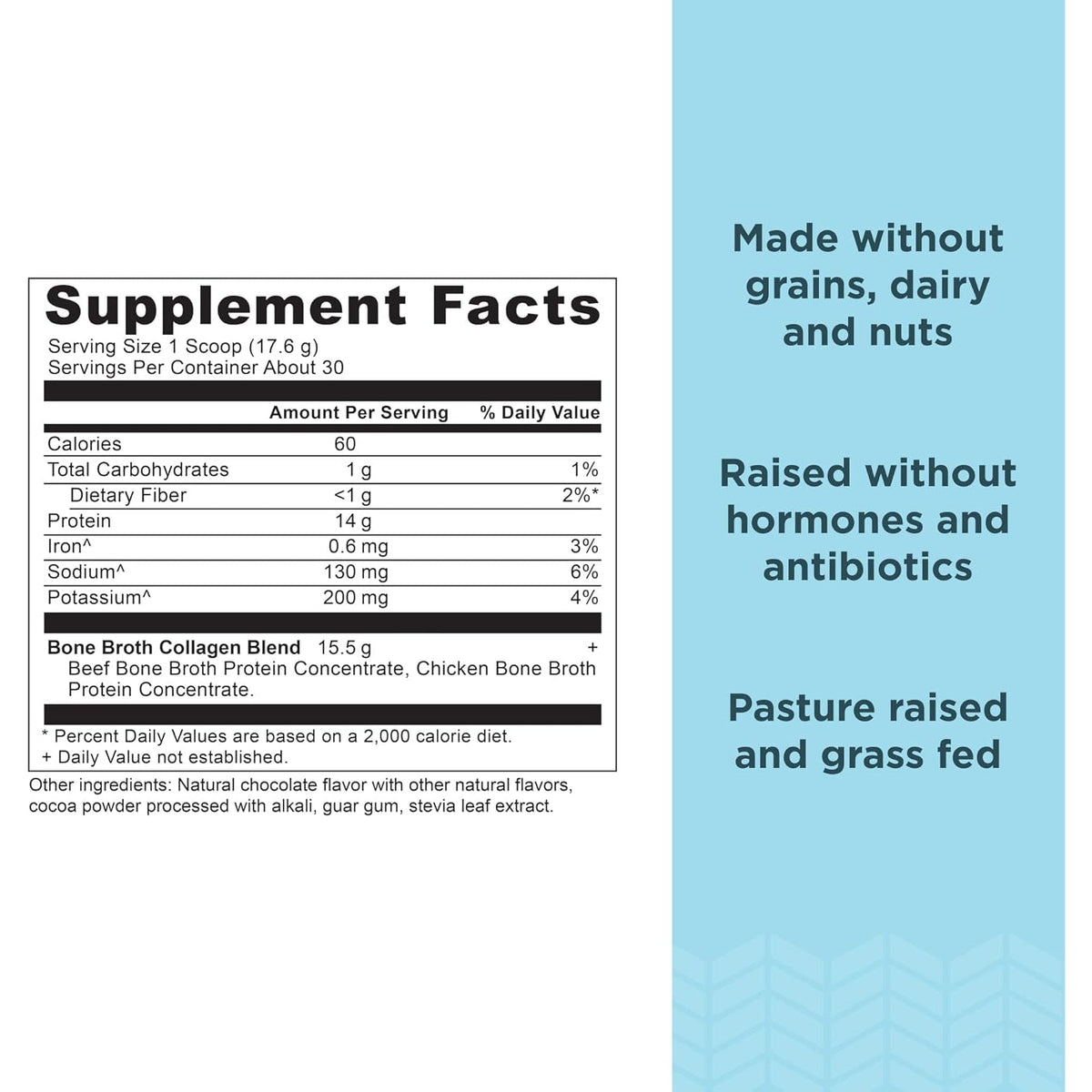 Ancient Nutrition Collagen Powder, Bone Broth Collagen, Chocolate, Hydrolyzed Multi Collagen Peptides, Supports Skin and Nails, Joint Supplement, 30 Servings, 18.6Oz
