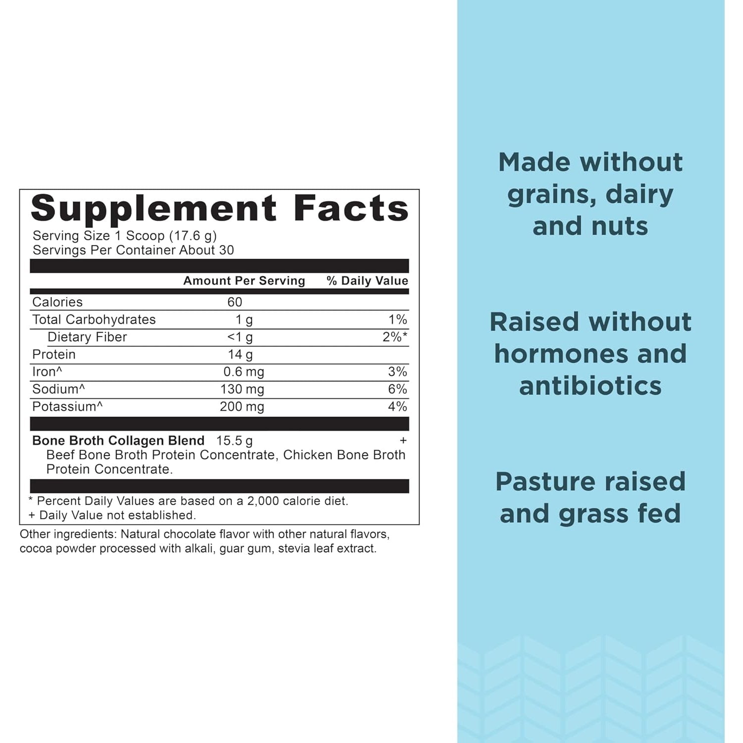 Ancient Nutrition Collagen Powder, Bone Broth Collagen, Chocolate, Hydrolyzed Multi Collagen Peptides, Supports Skin and Nails, Joint Supplement, 30 Servings, 18.6Oz