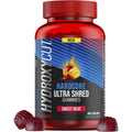 Hydroxycut Hardcore Ultra Shred Gummies, Sweet Heat - 99% Stimulant Free - Includes Capsaicin & B Vitamins - for Women & Men