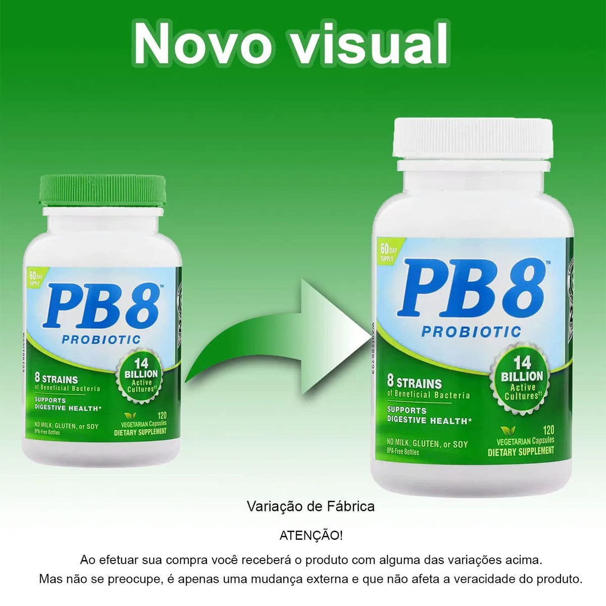 Nutrition Now Pb8 Acidophilus Veg, Capsule, 120 Ct